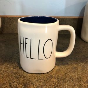 RAE DUNN NAVY HELLO MUG